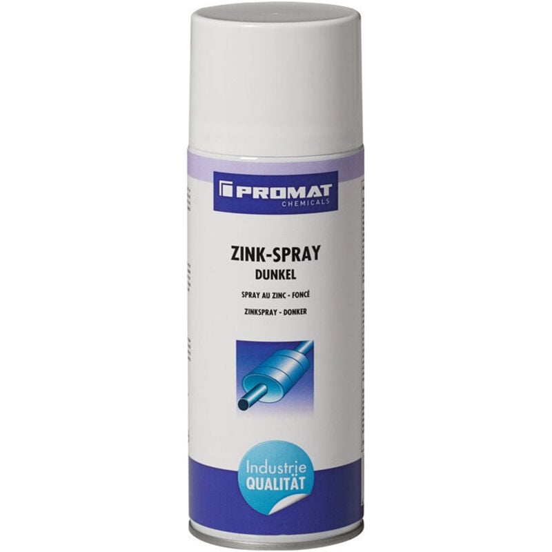 Spray zinc 400 ml poussière grise bombe aérosol Promat Chemicals Par 12)