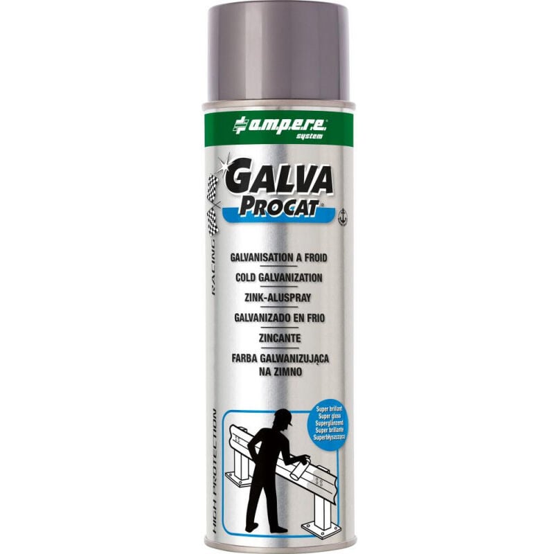 Ampere - Spray zinc Galva Procat 500 ml super brillant