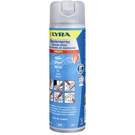 Spraydose Signierspray blau 500 ml