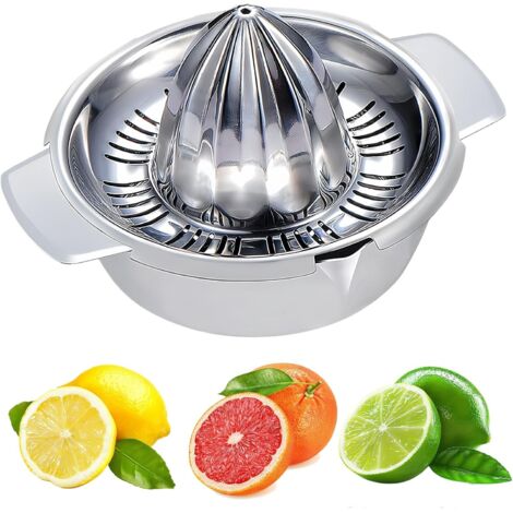 Spremiagrumi con serbatoio, acciaio inossidabile alimentare 304, spremiagrumi manuale resistente, spremiagrumi manuale, spremiagrumi manuale, spremiagrumi manuale per limoni