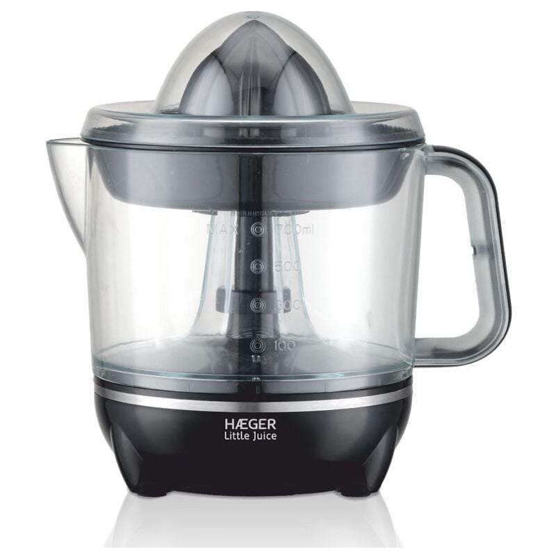 Spremiagrumi haeger piccolo juice - movimento bidirezionale - 2 coni - capacità 0,7l