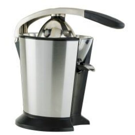 Spremiagrumi Elettrico RGV Arancia Express con Leva, Potenza 120 Watt, Design Silver