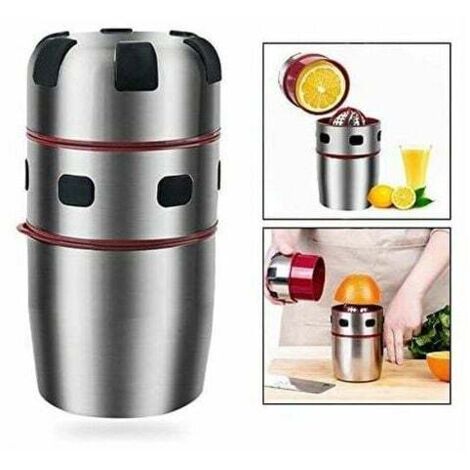 Spremiagrumi Manuale In Acciaio Inox - Set Da 4 Per Limoni E Agrumi, Design Ergonomico - Foto 2