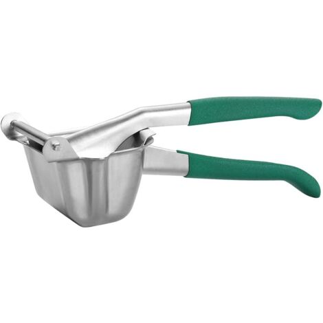 Spremiagrumi manuale in acciaio inox 18/8, manico verde, spremiagrumi di alta qualità, spremiagrumi a mano, estrattore di agrumi per impieghi gravosi