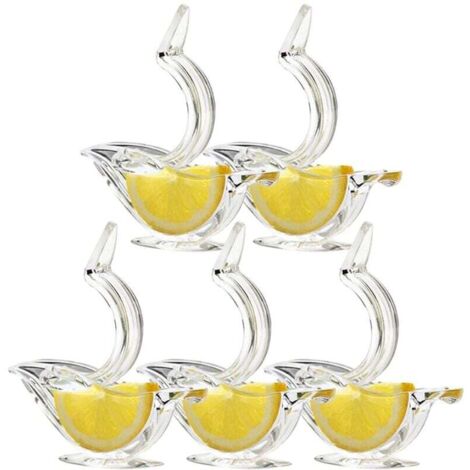 Spremiagrumi manuale per limoni, spreme il succo dalle fette di limone in acrilico (5 pezzi)