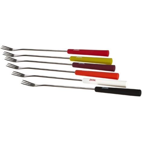 Spring 2890260606 - Forchettine da fonduta, mod. Basic, 6 pezzi, multicolore