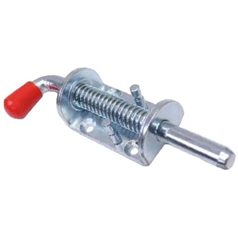 Spring bolt - 12mm - Zinc plated finish - Ideal for barriers and tailgates - Sold individually