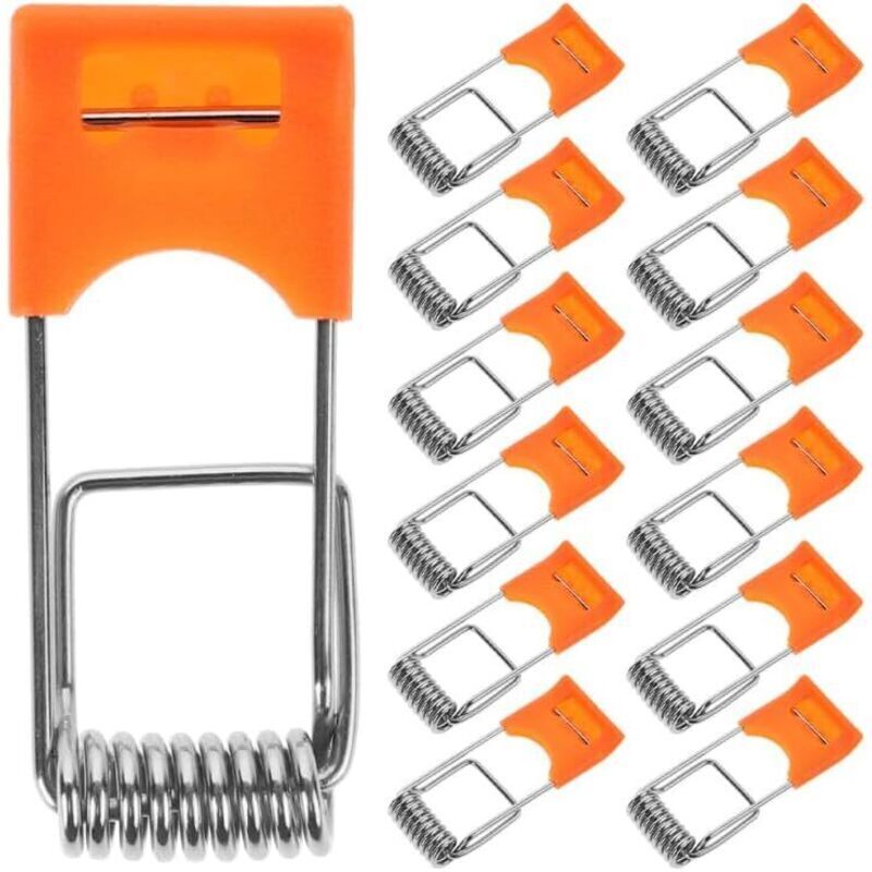 Spring Clips for Recessed Downlights, 50 Pieces, Metal Clips 42x17mm for Secure Fixing of LED Spotlights, Easy Installation for Indoor Lighting