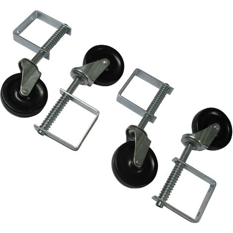 Spring Loaded Gate Wheels 4" x4 (Heavy Duty Sliding Fence Support Jockey Door 100MM)