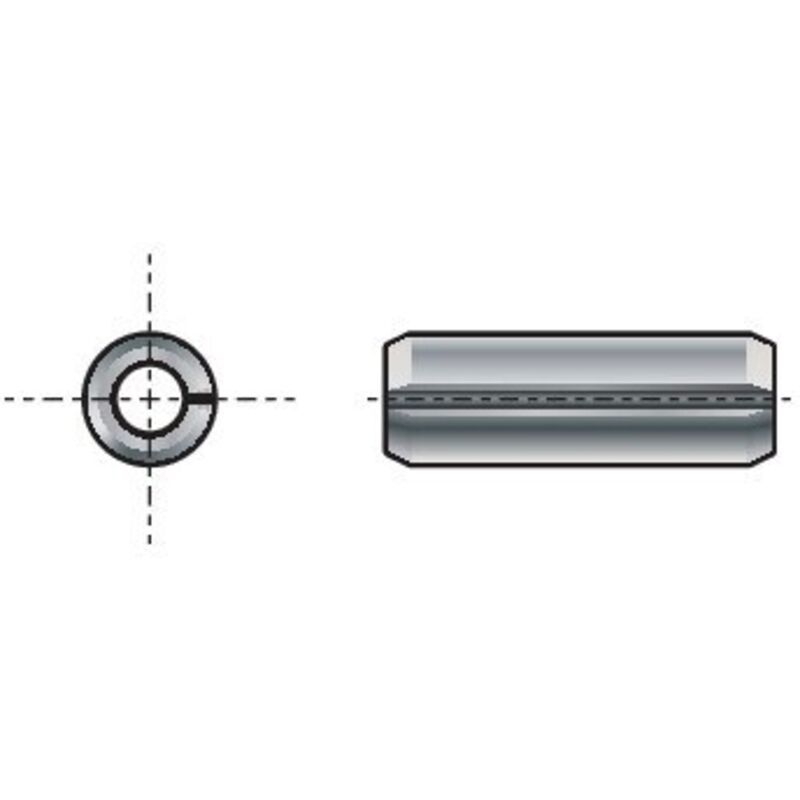 Qualfast - 3X24MM Slotted Straight Pin Spring-type H/Duty- you get 25