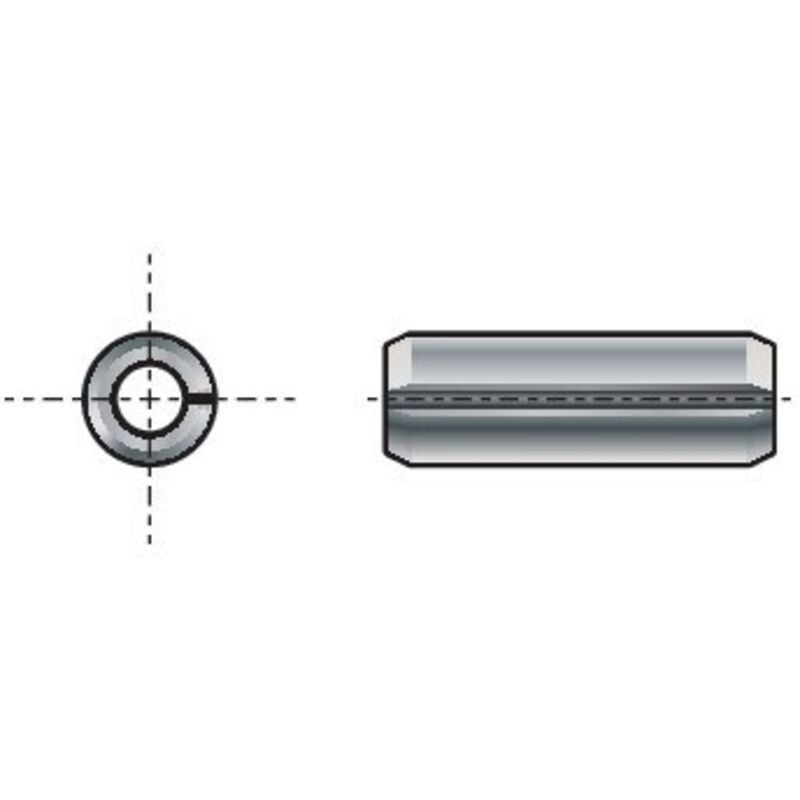 Qualfast - 3.5X24MM Slotted Straight Pin Spring-type H/Duty- you get 25