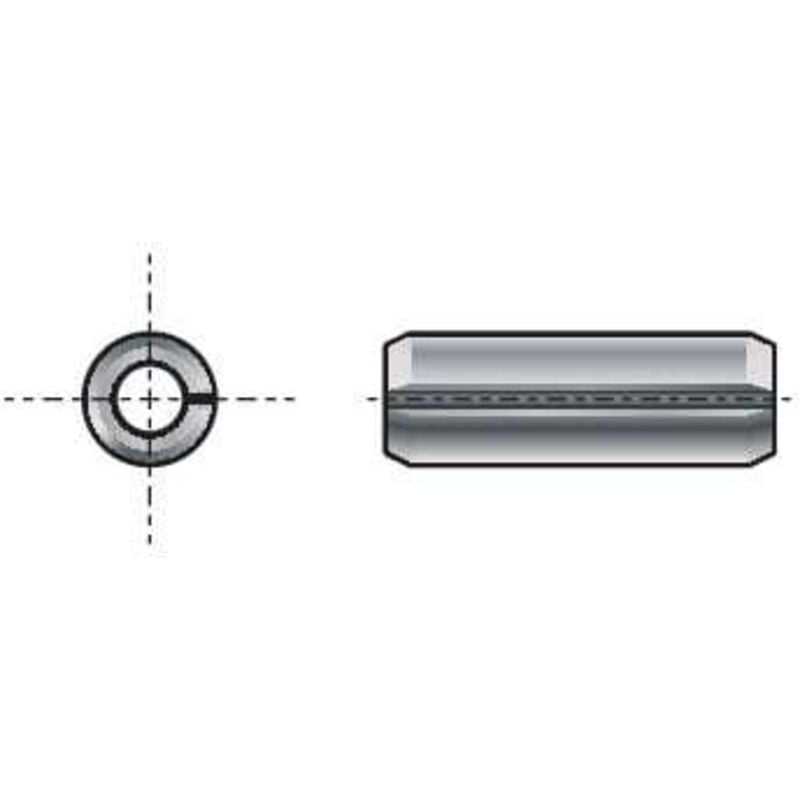 Qualfast - 4.5X30MM Slotted Straight Pin Spring-type H/Duty- you get 10