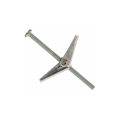 8 M3 x 50mm SPRING TOGGLE WITH SCREW PLASTERBOARD HOLLOW WALL FIXINGS