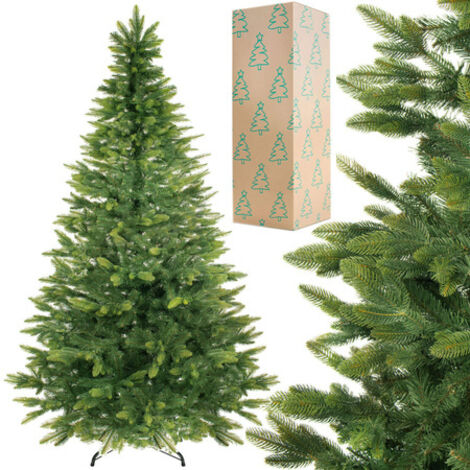 SPRINGOS Árbol de Navidad Artificial Abeto Deluxe 220 cm Árbol de Navidad 3D con ramas jóvenes
