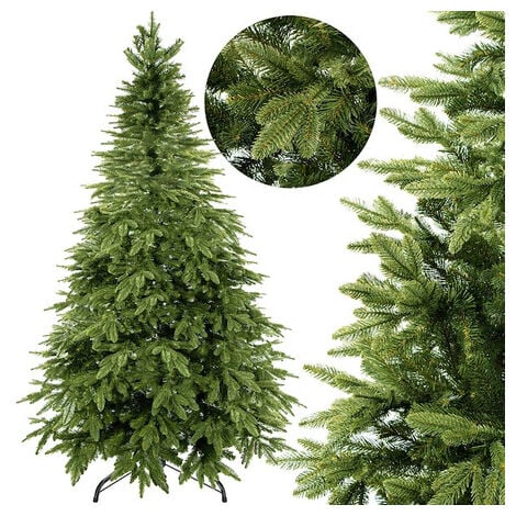 SPRINGOS Árbol de Navidad Artificial Abeto Natural 150 cm incl. soporte de árbol de Navidad Material PE-PVC Moldeado por inyección