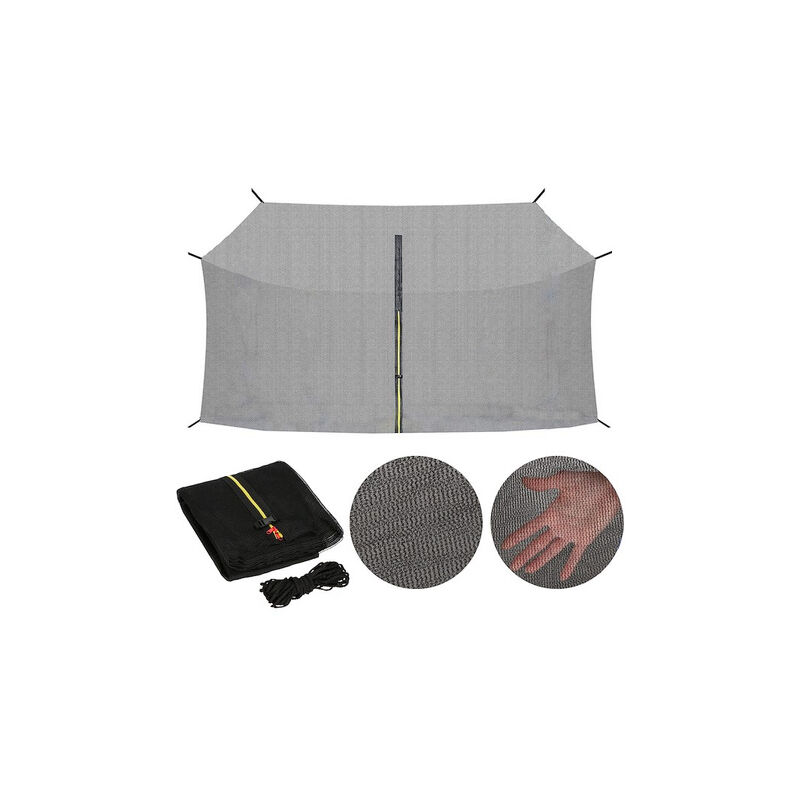 Filet de sécurité intérieur 460 cm pour trampoline à 10 poteaux filet antichute hauteur 180 cm accessoires pour trampoline - Springos