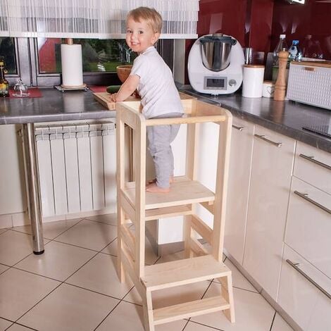 SPRINGOS Kitchen helper aiuto cucina torre di apprendimento per bambini 90 cm