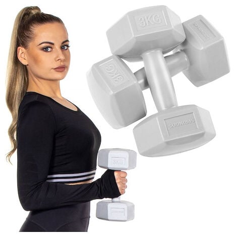 Pesi Palestra Manubri Casa Supporto Rastrelliera Manubrio Neoprene Pesetti  Antiscivolo Body Building Esercizi 3 Coppie 2x1 Kg, 2x2 Kg, 2x3 Kg