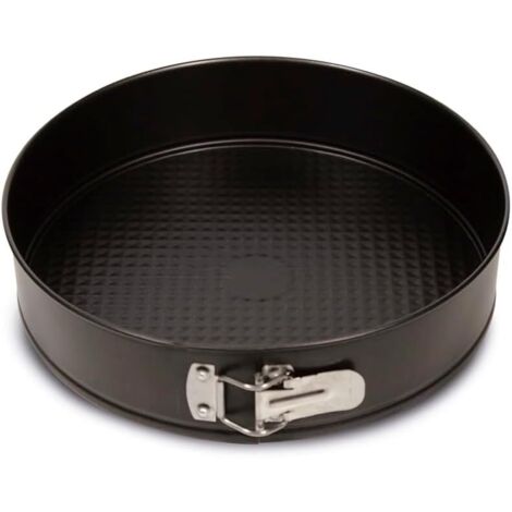 Springvorm met een diameter van 22 cm, enkele bodem, staal met antiaanbaklaag, zwart