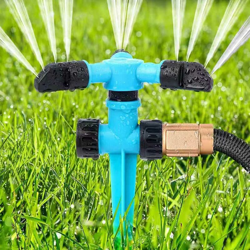 Sprinkler, lawn sprinklers 360 degree garden sprinklers with up to 3000 square feet, automatic rotating lawn sprinkler