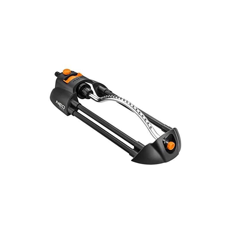 Neo tools arroseur de jardin oscillant 14 x 19 m, 18 buses de pulvérisation pour jardin, arrosage de pelouse, aiguille de nettoy