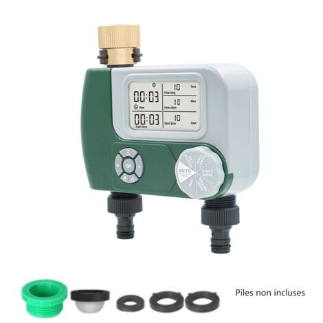 Sprinkler Timer, Garden Hose Faucet Water Timer, Programmable Water Timer with Rain Delay/Manual/Automatic Irrigation System