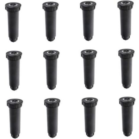 Sprinklers de jardin, arrosage pop-up têtes de jardin buse de jardin pelouse enterrée arrosage de la tête de gicleurs 12pcs
