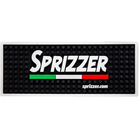 SPRIZZER protector antigoteo de plástico negro 25x10 cm para barra grosor 07 cm diseno funcional para evitar gotas y preservar superficies - modelo SPRIZZER-TAPPETINO-BAR