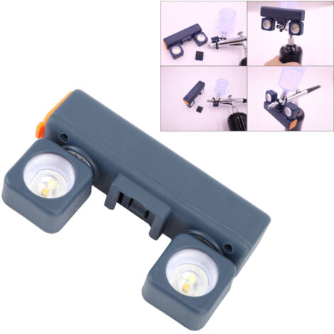 [Sprüh-Stehlampe] + [Beleuchtungsset] + [Winkelkopf & Licht mit verstellbarem Streifen] + [USB-wiederaufladbarer Lithium-Akku] + [Zusätzliches Licht zum Sprühen, gleich dem für Karosseriearbeiten]