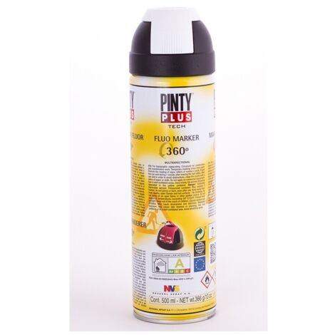 Sprühfarbe PintyPlus Tech Marker 360° Weiß 650 cc T101