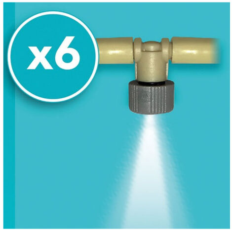 Kit di ugelli nebulizzatori in ottone da 40 pezzi per sistema di raffreddamento, teste nebulizzatrici a collegamento rapido, ugelli nebulizzatori, ugelli nebulizzatori per sistema di nebulizzazione