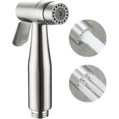 Spruzzatore bidet portatile in acciaio inossidabile di alta qualità - solo getto bidet per uso WC, accessori per la pulizia del WC con acqua