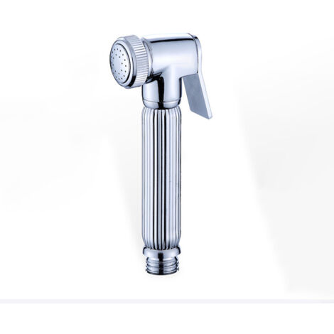 Spruzzatore bidet portatile in ottone massiccio, controllo della pressione dell'acqua regolabile con tubo bidet per l'igiene femminile, spruzzatore per rubinetto bidet pulito