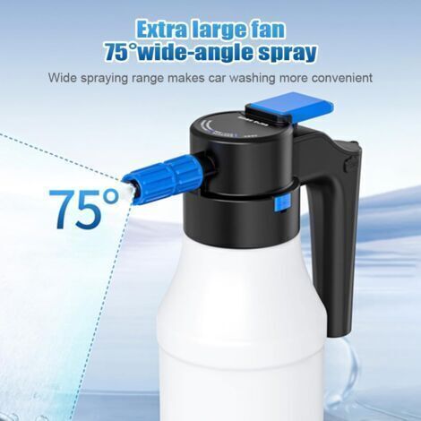 Spruzzatore di schiuma elettrico da 1,5 litri per auto, spruzzatore di schiuma per auto ad alta capacità, cannone a schiuma ad alta pressione per giardinaggio