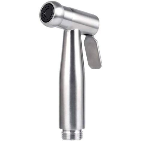 Spruzzatore per bidet/WC portatile in acciaio inox con gancio, facile da installare, per l'igiene personale e spruzzatore per WC per lavabo