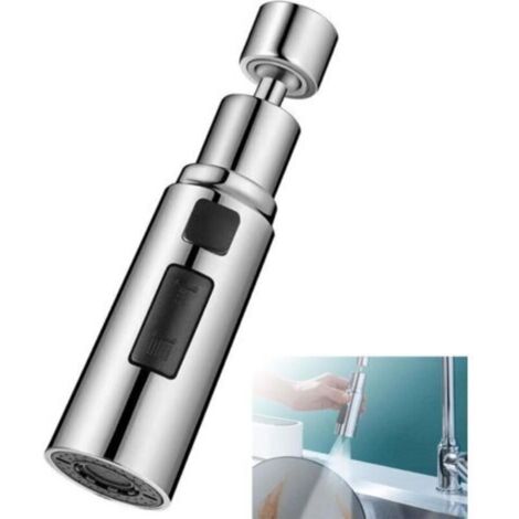 Spruzzatore per rubinetto da cucina, aeratore estensibile per rubinetto, testina con filtro, aeratore per rubinetto girevole a 360° per cucina, testina di ricambio per rubinetto da cucina con 3 modali