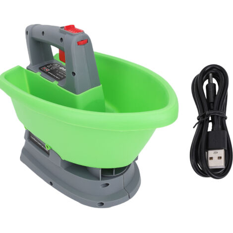 Spruzzatore/spargitore portatile da 3 litri ricaricabile tramite USB - per fertilizzanti, sale grosso, sciogli-ghiaccio