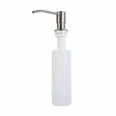 Spülbecken Seifenspender, Waschmittel Seifenflasche, 304 Edelstahl Waschbecken Seifenspender