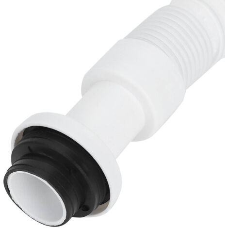 [Spülbeckenabflussrohr] Küchenabflussrohr, einteilig, geruchsdicht, 37 mm, Edelstahl, PTFE, mit komplettem Zubehör