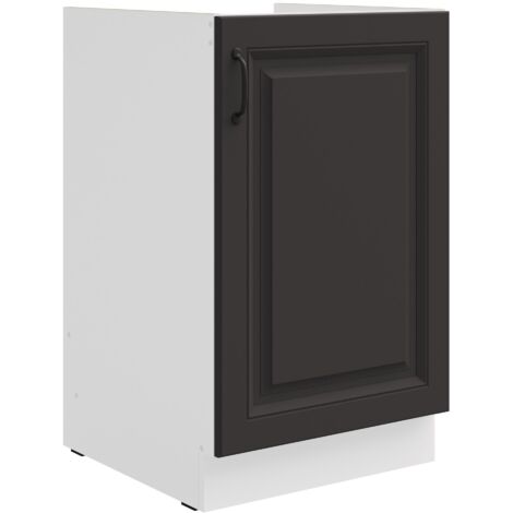 Spülenschrank 50cm Stilo Grau Küchenzeile Küchenblock Küche Landhaus Einbauküche