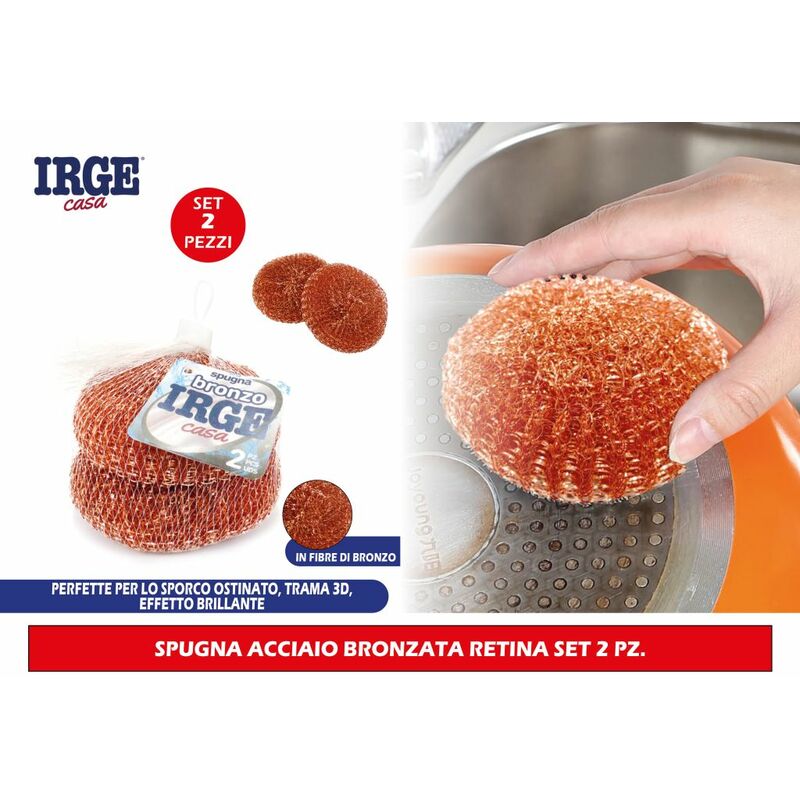 Bighouse It - spugna acciaio bronzata retina set 2...