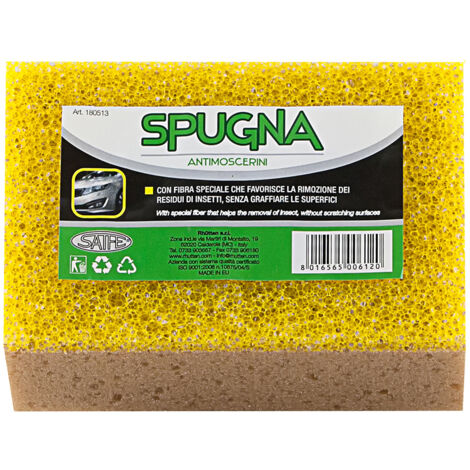 SPUGNA AUTO CON ANTIMOSCERINI SET 5 PEZZI - RHUTTEN