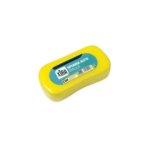 SPUGNA AUTO GIALLA- - cm.20,5x10x6 - 20 pezzi XTRA