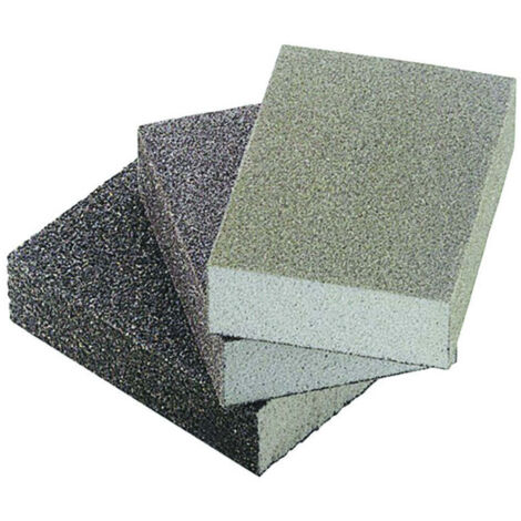 Spugne abrasive a saponetta Grinspon - grana media 100 - mm 100x66x26h - 60 pz