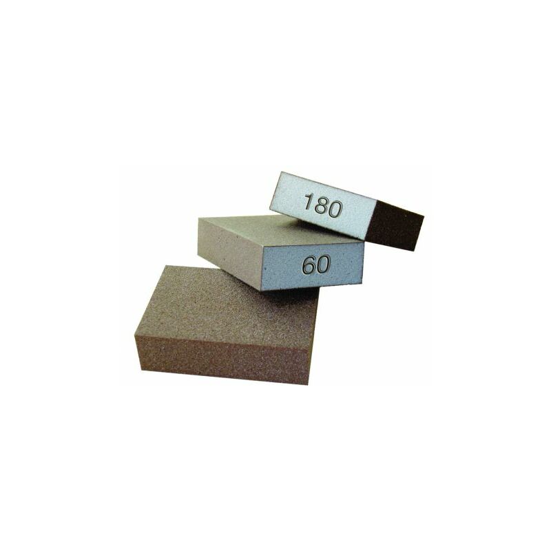 Image of Spugnetta abrasiva block fm-bl mm. 100x70x26 h grana 36 (grossa) 60 pz - Sait