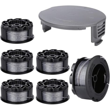 Spule Linie für BOSCH UniversalGrassCut Trimmer 18 18-26 18-260 F016800570 mit Abdeckung (6 stück)