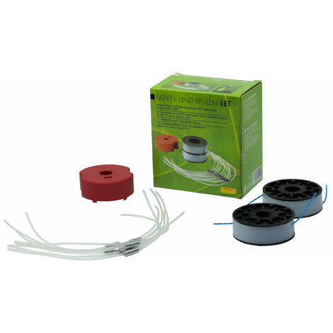 Spulen-Set und Halter-Set passend fÃ¼r Elektro Rasentrimmer Florabest FRT500/8 und Grizzly Tools ERT 500 pro