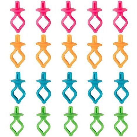 Spulenclips, 20 Stück, Garnrollenclips, Spulenhalterclips, Spulenfadenhalterclips für Nähmaschinen, Farbe zufällig
