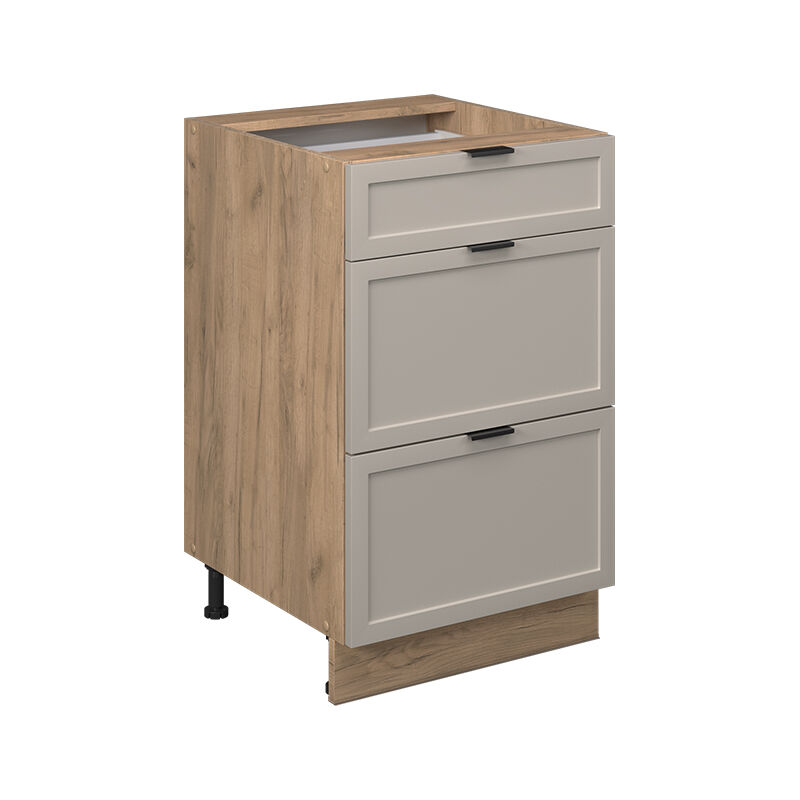Vicco - Küchenunterschrank Fame-line, Graubeige, 50 Cm Ohne Arbeitsplatte
