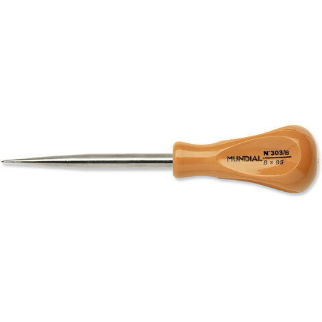 SPUNTONE A PUNTA TONDA IMPUGNATURA ACETATO Ø 8 x 125 mm MUNDIAL